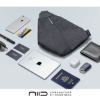 图片 ニード ショルダーバッグ メンズ レディース <br>D1 NIID URBANATURE｜チェストバッグ ボディバッグ 撥水 盗難防止 防犯 1年保証