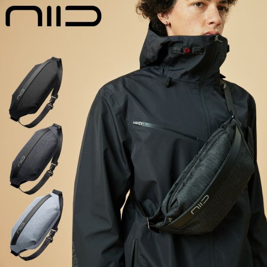 图片 ニード ボディバッグ メンズ レディース <br>V1 NIID URBANATURE｜スリングバッグ チェストバッグ ショルダーバッグ 軽量 撥水 大容量 1年保証