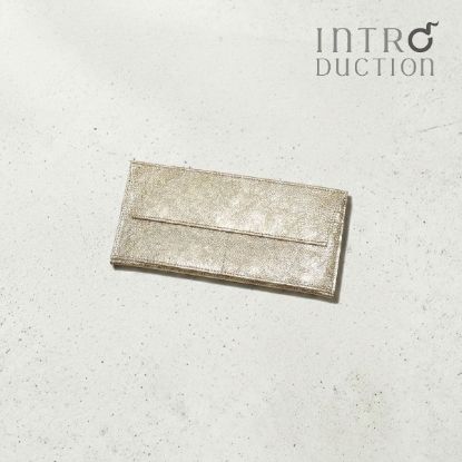 イントロダクション 長財布 本革 レザー 国産 日本製 開運日 天赦日 寅の日 メンズ レディース<br>1901-442P プラチナ ポケットウォレットL INTRODUCTION 薄い 軽い 軽量 冠婚葬祭 の画像