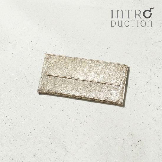 イントロダクション 長財布 本革 レザー 国産 日本製 開運日 天赦日 寅の日 メンズ レディース<br>2502-446P プラチナ ポケットウォレットM INTRODUCTION 薄い 軽い 軽量 冠婚葬祭 の画像