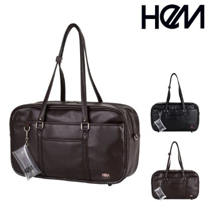 HeM スクールバッグ スクバ 当社限定 合皮 18L Seventeen コラボ<br>39-8118 ヘム ボストンバッグ A4 女子高生 高校生 人気 入学 お祝い 通学 通学バッグ の画像