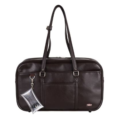 HeM スクールバッグ スクバ 当社限定 合皮 18L Seventeen コラボ<br>39-8118 ヘム ボストンバッグ A4 女子高生 高校生 人気 入学 お祝い 通学 通学バッグ の画像