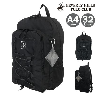 ビバリーヒルズポロクラブ リュック 32L A4 スクールリュック レディース メンズ BHSC002 <br>Beverley Hills Polo Club 大容量 多機能 スクバ 通学 学校 学生カバン 学生鞄 入学祝い 進学祝い 合格祝い の画像