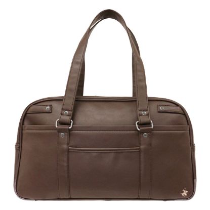 ビバリーヒルズポロクラブ スクールバッグ スクバ 17L レディース BHSC006 <br>Beverley Hills Polo Club 大容量 横型 合皮 ボストンバッグ A4 学校 学生カバン 学生鞄 入学祝い 進学祝い 合格祝い の画像