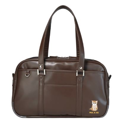 ポールアンドジョーアクセソワ スクールバッグ スクバ 猫 ヌネット 合皮  PJA-B1371 <br>PAUL&JOE ACCESSOIRES ボストンバッグ A4 通学 学校 入学 お祝い 学生鞄 キャット の画像