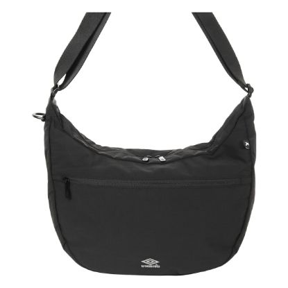 图片 別注 アンブロ トランジットラウンジ コラボ ショルダーバッグ 大きめ 70511 <br>UMBRO TRANSIT LOUNGE 当社限定 ハーフムーンバッグ 軽い 撥水 旅行 お出かけ