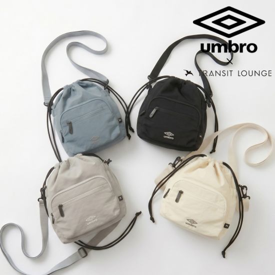 图片 別注 アンブロ トランジットラウンジ コラボ 巾着バッグ ショルダーバッグ 2WAY 70512 <br>UMBRO TRANSIT LOUNGE 当社限定 軽い 撥水 旅行 お出かけ